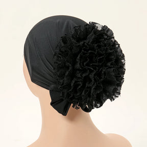 Turbante de Renda e Chiffon