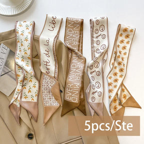 Faixas de Seda Satinada - Kit 5 Peças