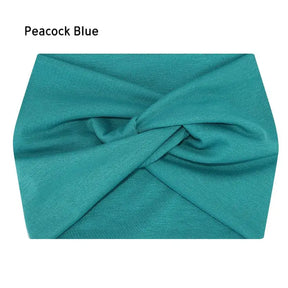 Wide Elastic Headband Hairband Pilates Yoga fitness Running Cycling Sweatband Turban Makeup Hair Hoop Makeup Headwrap for Women