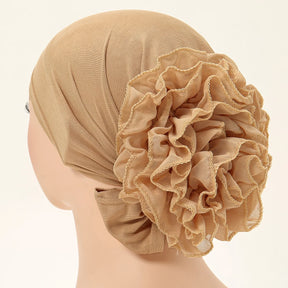 Turbante de Renda e Chiffon