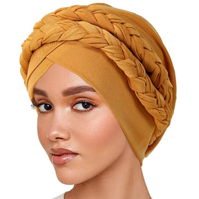 Turbante Trançado de Poliéster - 13 Modelos