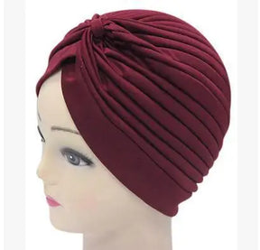 Turbante de Poliéster com Nó - 14 Modelos
