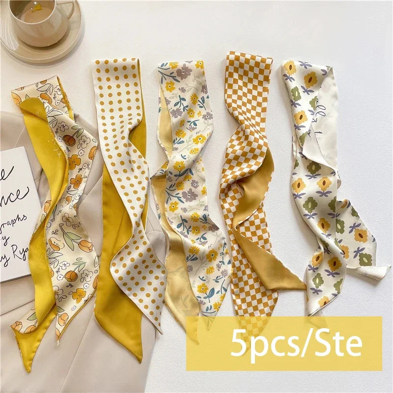 Faixas de Seda Satinada - Kit 5 Peças