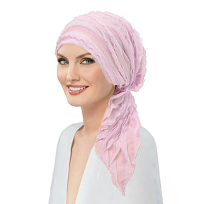 New Muslim Ruffled Headscarf Cap Women Chic Design Thin Hair Loss Headwrap Turbante Woman Solid Color Islamic Underscarf Bonnet