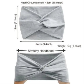 Wide Elastic Headband Hairband Pilates Yoga fitness Running Cycling Sweatband Turban Makeup Hair Hoop Makeup Headwrap for Women
