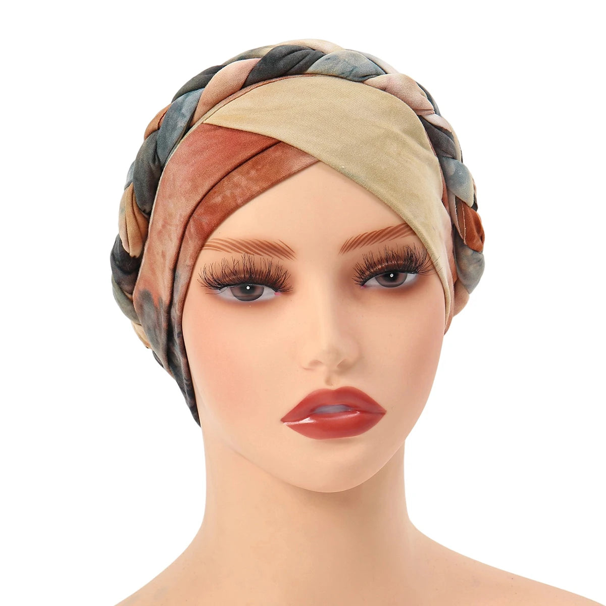 Head Scarf for Muslim Women Bohemia Print Braid Turban Bonnet Hijab Caps Inner Hijabs Femme Musulman Arab Wrap Turbantes