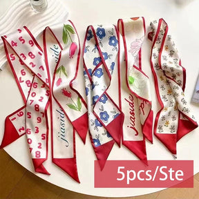 Faixas de Seda Satinada - Kit 5 Peças