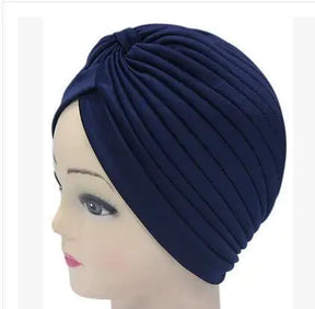 Turbante de Poliéster com Nó - 14 Modelos