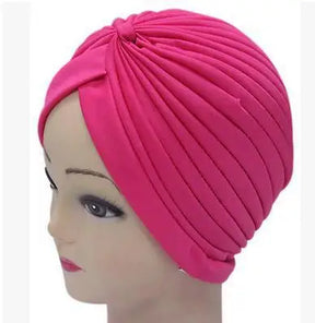 Turbante de Poliéster com Nó - 14 Modelos