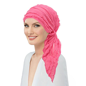 New Muslim Ruffled Headscarf Cap Women Chic Design Thin Hair Loss Headwrap Turbante Woman Solid Color Islamic Underscarf Bonnet
