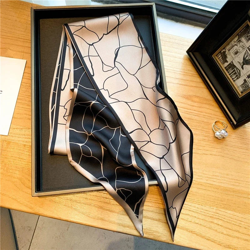 lenço-feminino-preto-e-bege